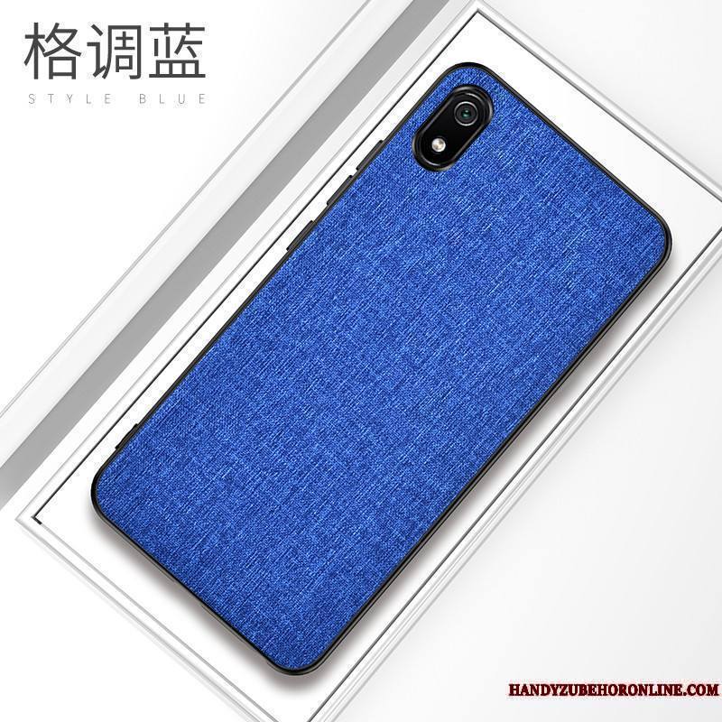 Redmi 7a Coque Rouge Petit Protection Silicone Tempérer Modèle Fleurie Tissu