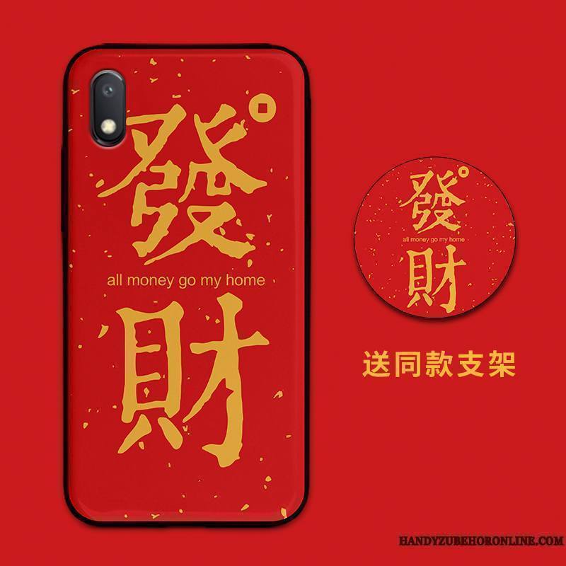 Redmi 7a Coque Silicone Incassable Fluide Doux Richesse Tout Compris Verre Dessin Animé