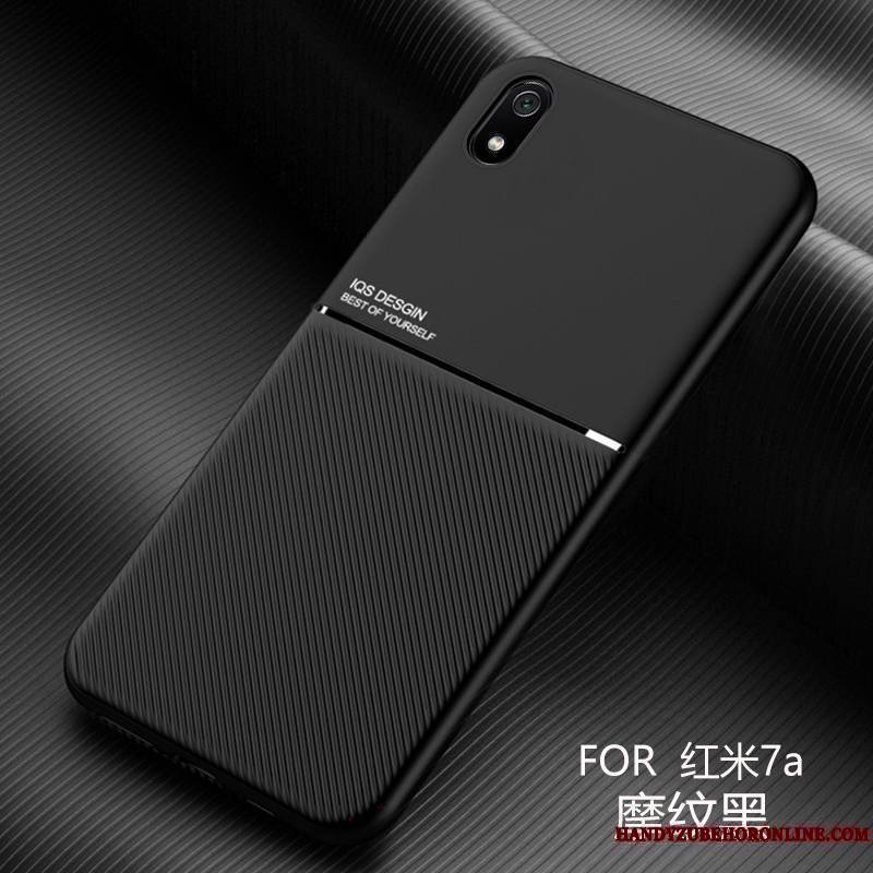 Redmi 7a Difficile Délavé En Daim Très Mince Nouveau Cuir Coque Incassable