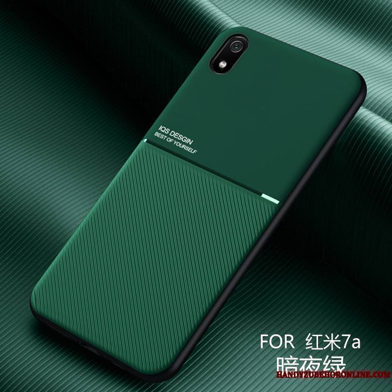 Redmi 7a Difficile Délavé En Daim Très Mince Nouveau Cuir Coque Incassable