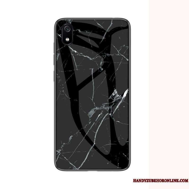 Redmi 7a Net Rouge Coque De Téléphone Silicone Verre Étui Grand Incassable