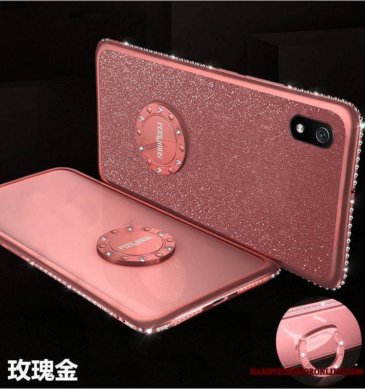 Redmi 7a Protection Rouge Coque De Téléphone Tendance Fluide Doux Violet Étui