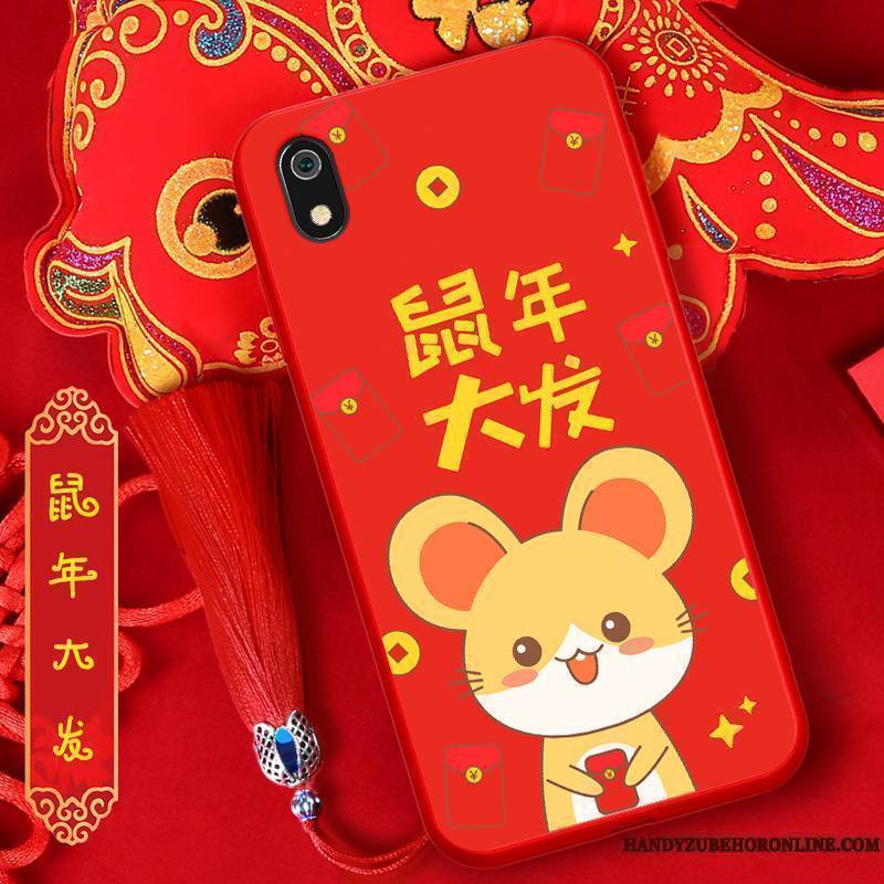 Redmi 7a Rat Protection Rouge Coque De Téléphone Incassable Petit Nouveau