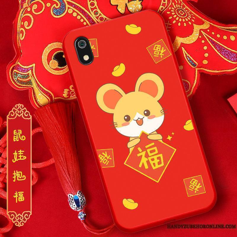 Redmi 7a Rat Protection Rouge Coque De Téléphone Incassable Petit Nouveau