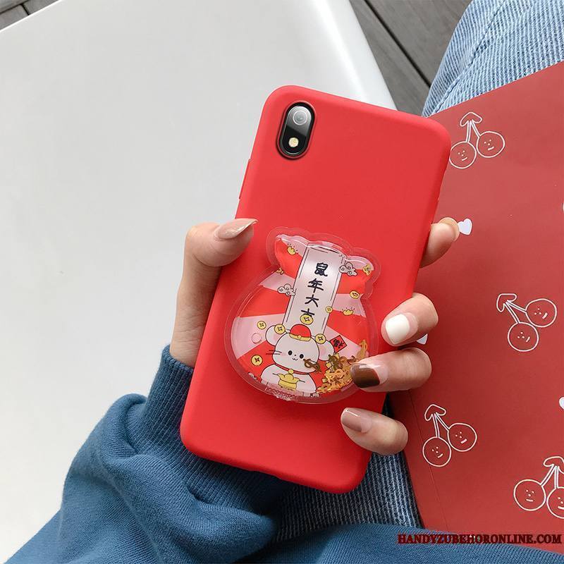 Redmi 7a Tout Compris Quicksand Silicone Personnalité Étui Amoureux Coque De Téléphone