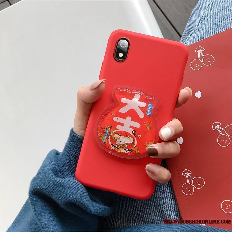 Redmi 7a Tout Compris Quicksand Silicone Personnalité Étui Amoureux Coque De Téléphone