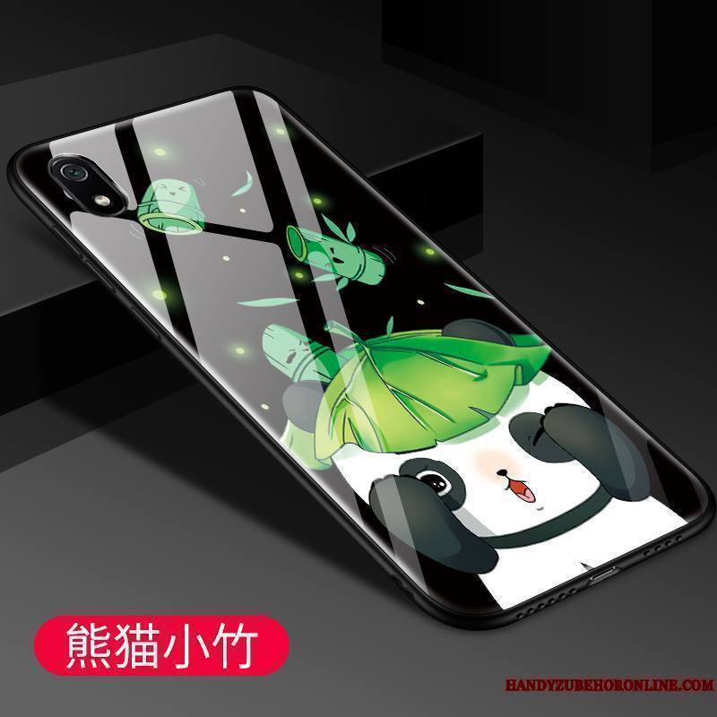 Redmi 7a Verre Mode Coque De Téléphone Petit Dessin Animé Silicone Étui