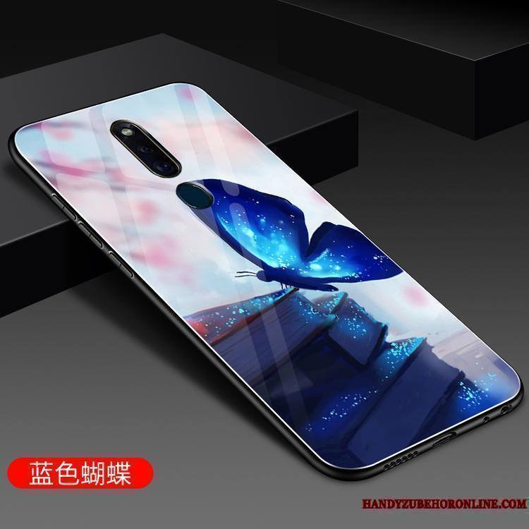 Redmi 8 Coque Créatif Fluide Doux Protection Miroir Net Rouge Bleu Difficile