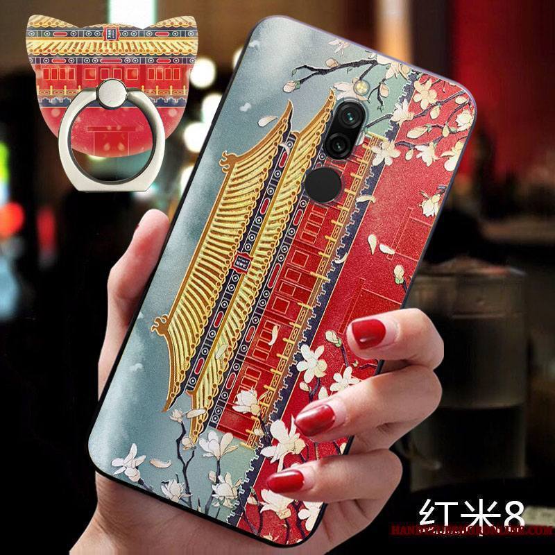 Redmi 8 Coque Protection Incassable Style Chinois Tendance Silicone Vent Fluide Doux