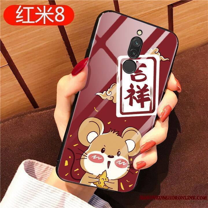 Redmi 8 Coque Tout Compris Fluide Doux Silicone Richesse Incassable Étui Original