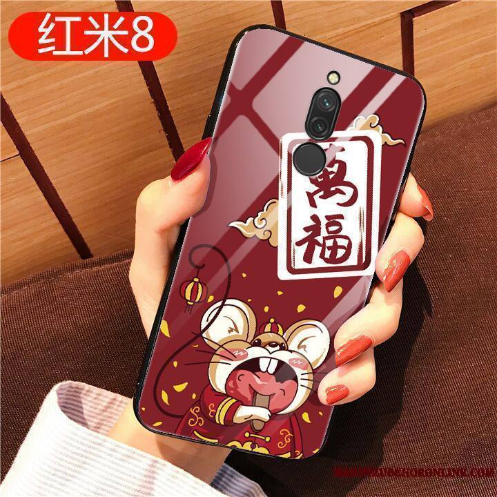 Redmi 8 Coque Tout Compris Fluide Doux Silicone Richesse Incassable Étui Original