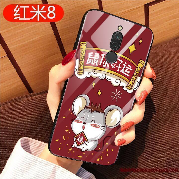 Redmi 8 Coque Tout Compris Fluide Doux Silicone Richesse Incassable Étui Original