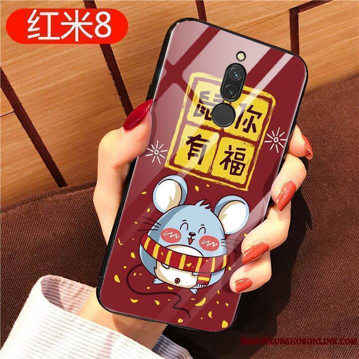 Redmi 8 Coque Tout Compris Fluide Doux Silicone Richesse Incassable Étui Original