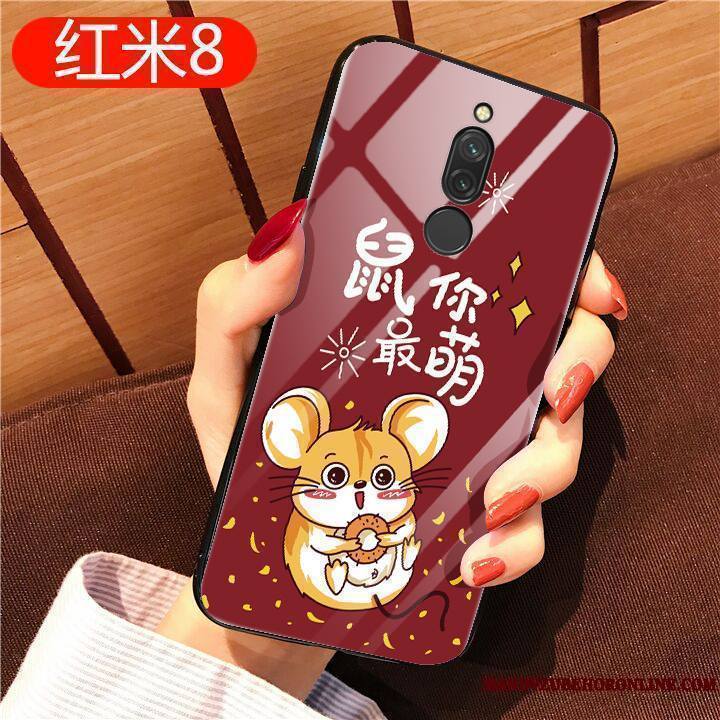 Redmi 8 Coque Tout Compris Fluide Doux Silicone Richesse Incassable Étui Original