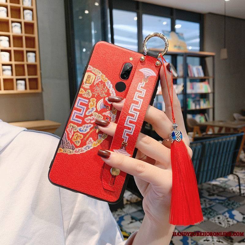 Redmi 8 À Franges Grand Tout Compris Nouveau Coque Rouge Vert