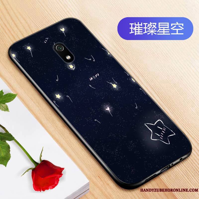 Redmi 8a Bleu Étui Fluide Doux Petit Tout Compris Personnalité Coque