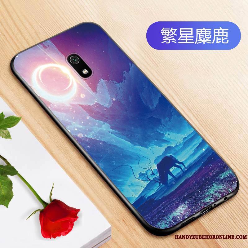 Redmi 8a Bleu Étui Fluide Doux Petit Tout Compris Personnalité Coque