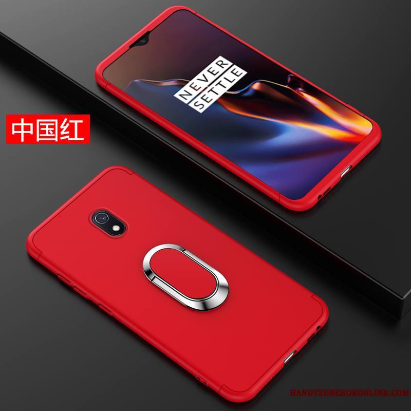 Redmi 8a Coque Personnalité Rouge Incassable Anneau Tout Compris Net Rouge Difficile