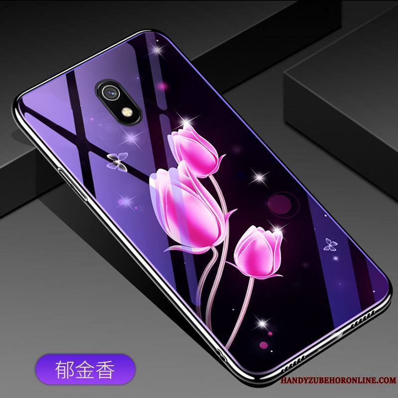 Redmi 8a Coque Protection Très Mince Délavé En Daim Incassable Tendance Tout Compris Violet