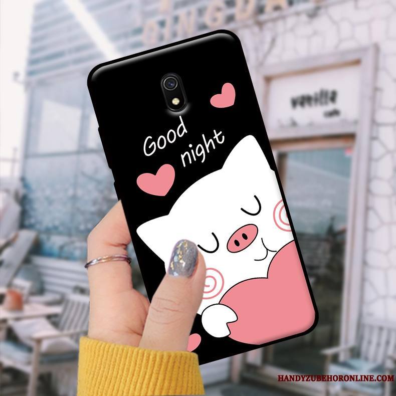 Redmi 8a Coque Tendance Blanc Petit Étudiant Fluide Doux Tempérer Protection