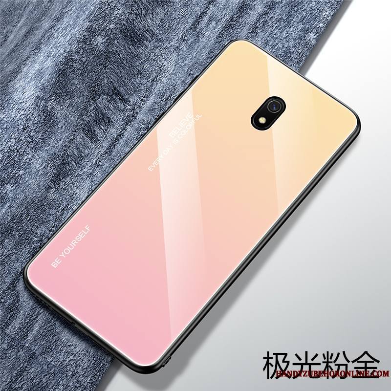 Redmi 8a Coque Tout Compris Net Rouge Fluide Doux Personnalité Silicone Bleu Délavé En Daim