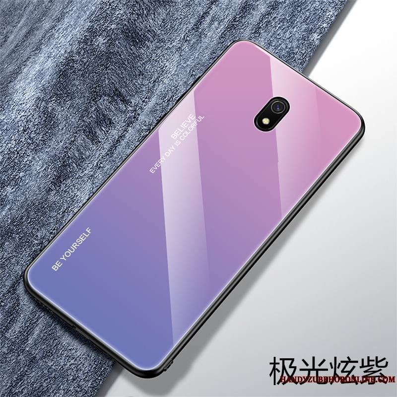 Redmi 8a Coque Tout Compris Net Rouge Fluide Doux Personnalité Silicone Bleu Délavé En Daim