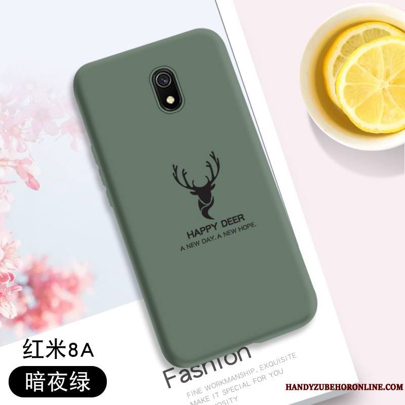 Redmi 8a Coque Étui Créatif Incassable Personnalité Protection Rouge Elk