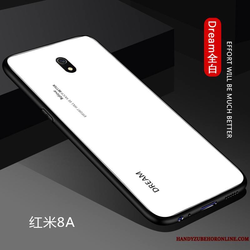 Redmi 8a Coque Étui Silicone Protection Personnalité Simple Rouge Petit