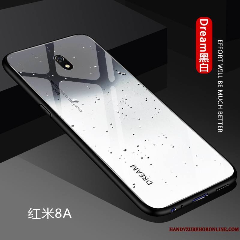 Redmi 8a Coque Étui Silicone Protection Personnalité Simple Rouge Petit