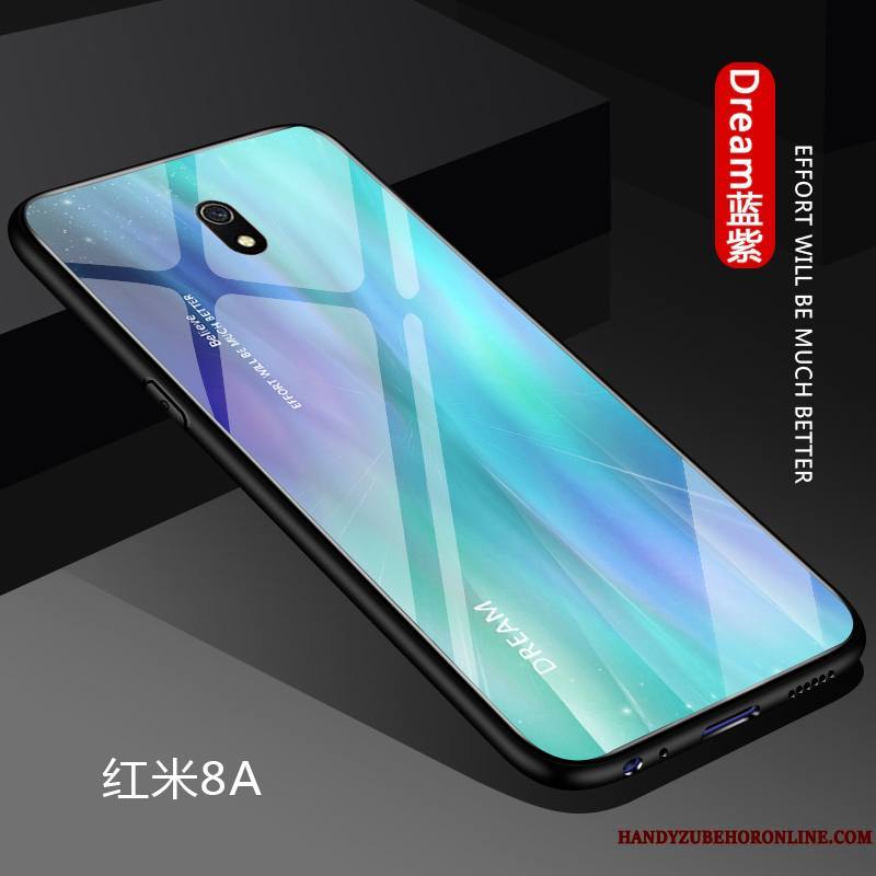 Redmi 8a Coque Étui Silicone Protection Personnalité Simple Rouge Petit