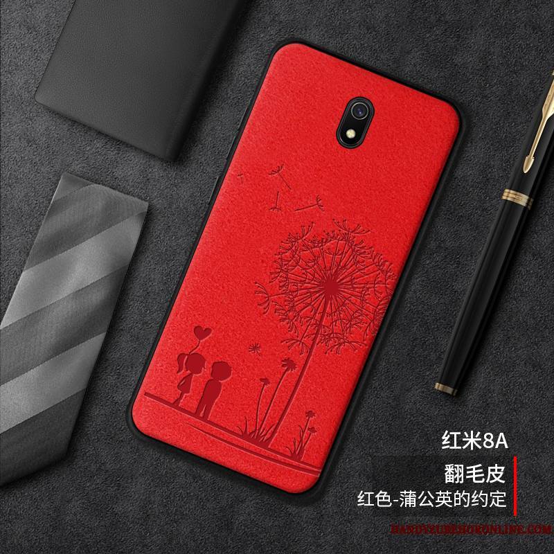 Redmi 8a Incassable Fluide Doux Personnalité Daim Fourrure Créatif Nouveau Coque De Téléphone