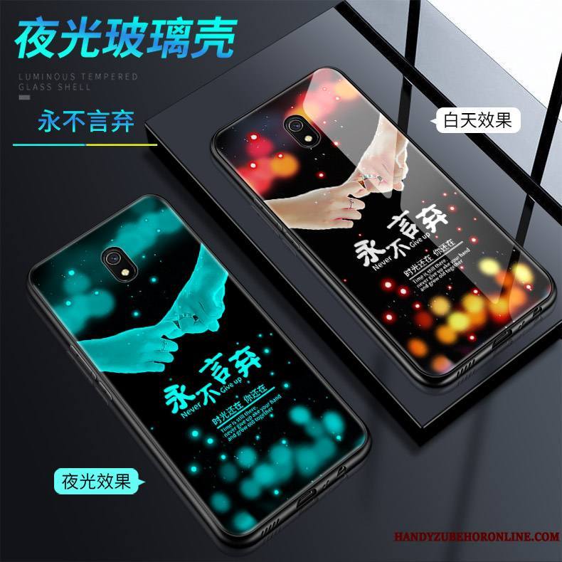 Redmi 8a Marque De Tendance Protection Net Rouge Étui Créatif Lumineuses Coque De Téléphone