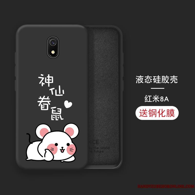 Redmi 8a Marque De Tendance Tempérer Personnalité Rouge Protection Incassable Coque