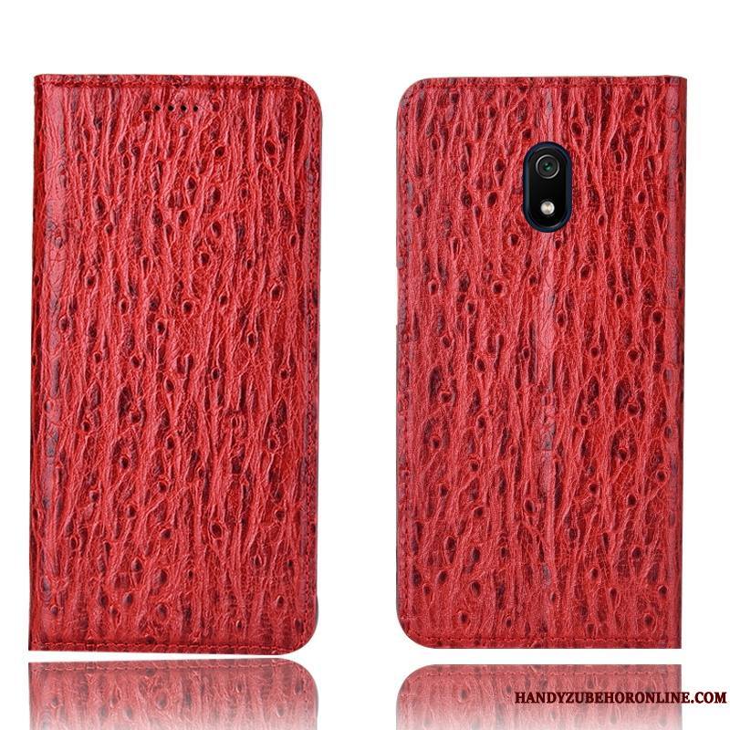 Redmi 8a Modèle Fleurie Tout Compris Housse Protection Rouge Coque De Téléphone Étui En Cuir