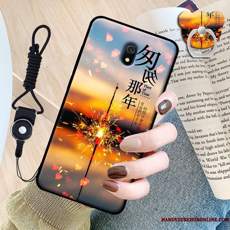 Redmi 8a Protection Étui Petit Coque De Téléphone Fluide Doux Dessin Animé Noir