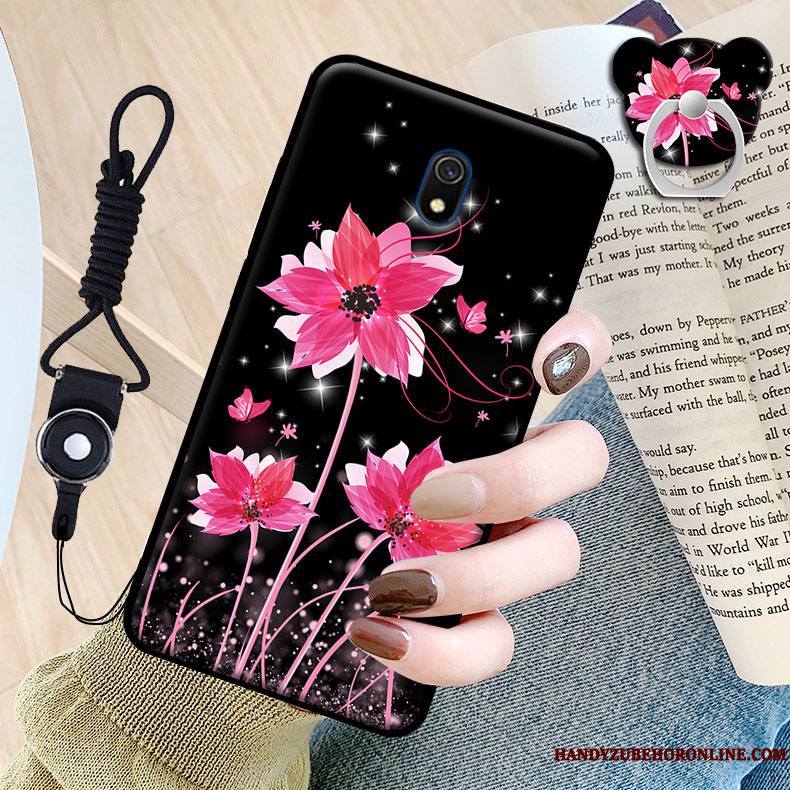 Redmi 8a Protection Étui Petit Coque De Téléphone Fluide Doux Dessin Animé Noir