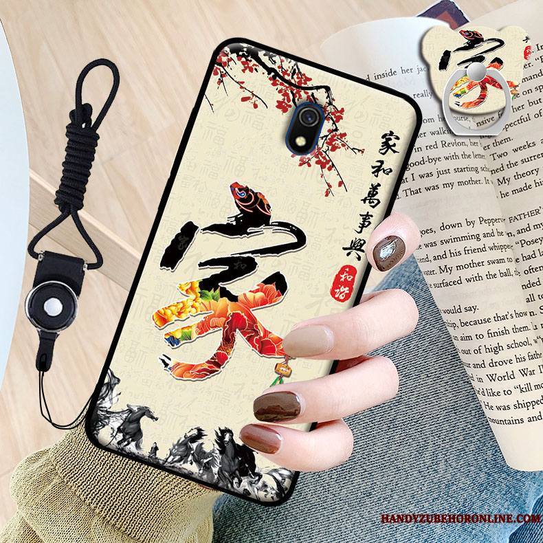 Redmi 8a Protection Étui Petit Coque De Téléphone Fluide Doux Dessin Animé Noir