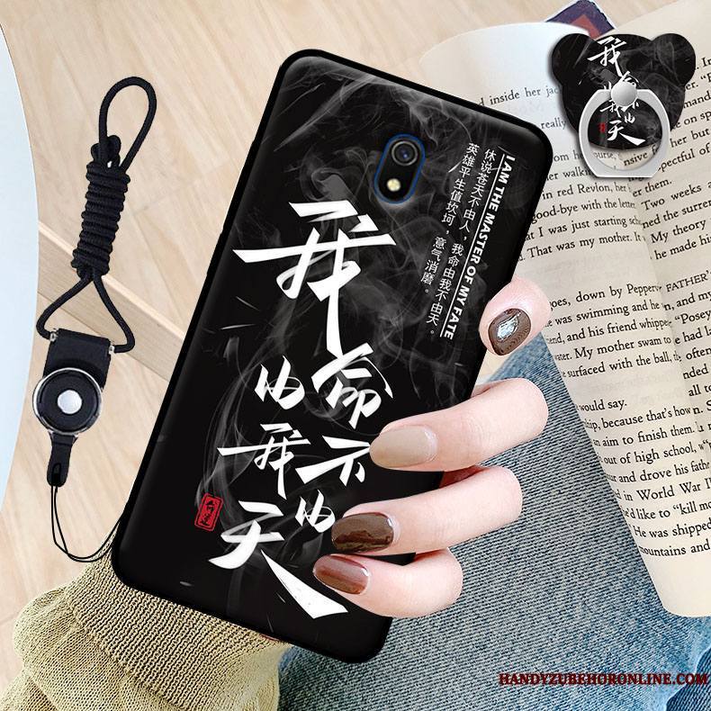 Redmi 8a Protection Étui Petit Coque De Téléphone Fluide Doux Dessin Animé Noir