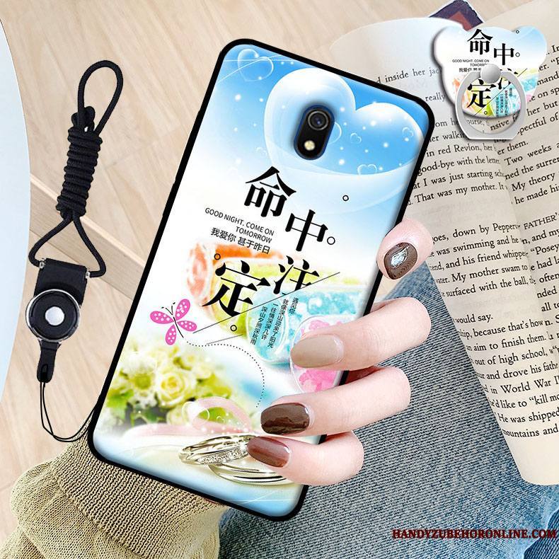 Redmi 8a Protection Étui Petit Coque De Téléphone Fluide Doux Dessin Animé Noir