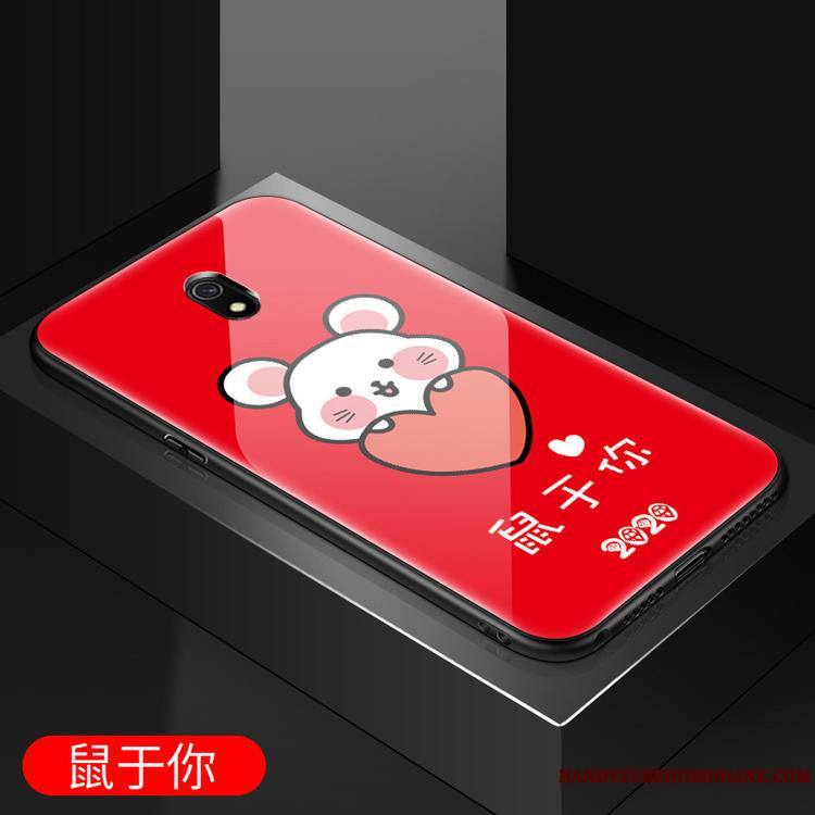 Redmi 8a Tendance Charmant Rouge Style Chinois Nouveau Rat Coque De Téléphone