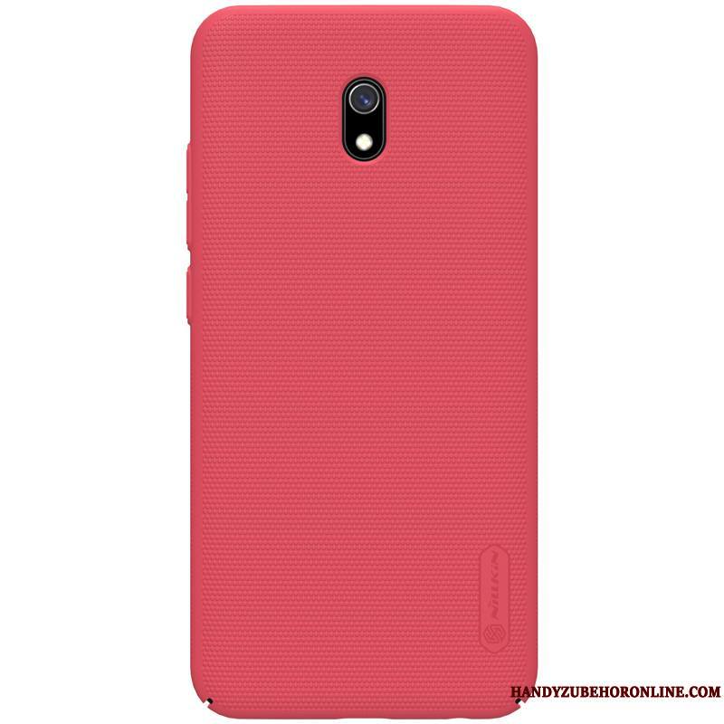 Redmi 8a Étui Protection Or Difficile Délavé En Daim Bleu Coque