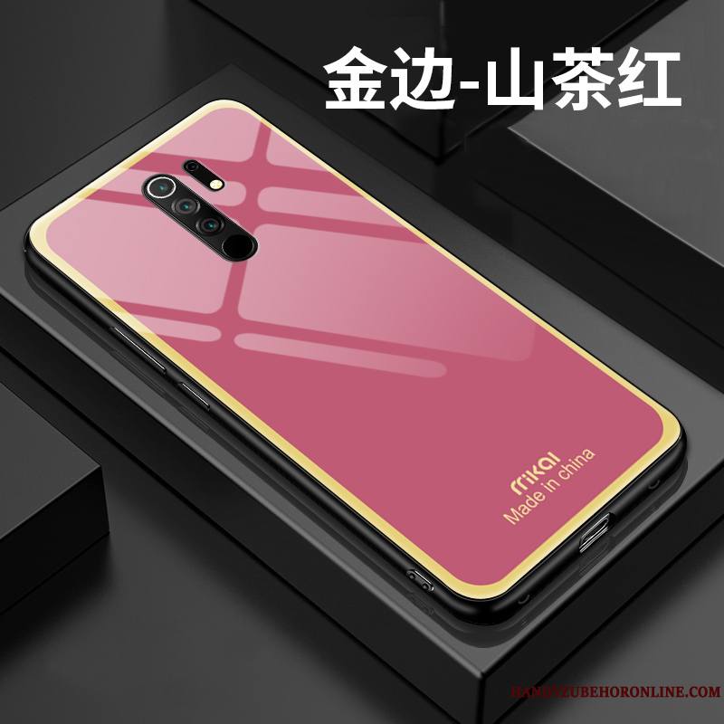 Redmi 9 Coque Créatif Amoureux Marque De Tendance Fluide Doux Rouge Très Mince Tout Compris