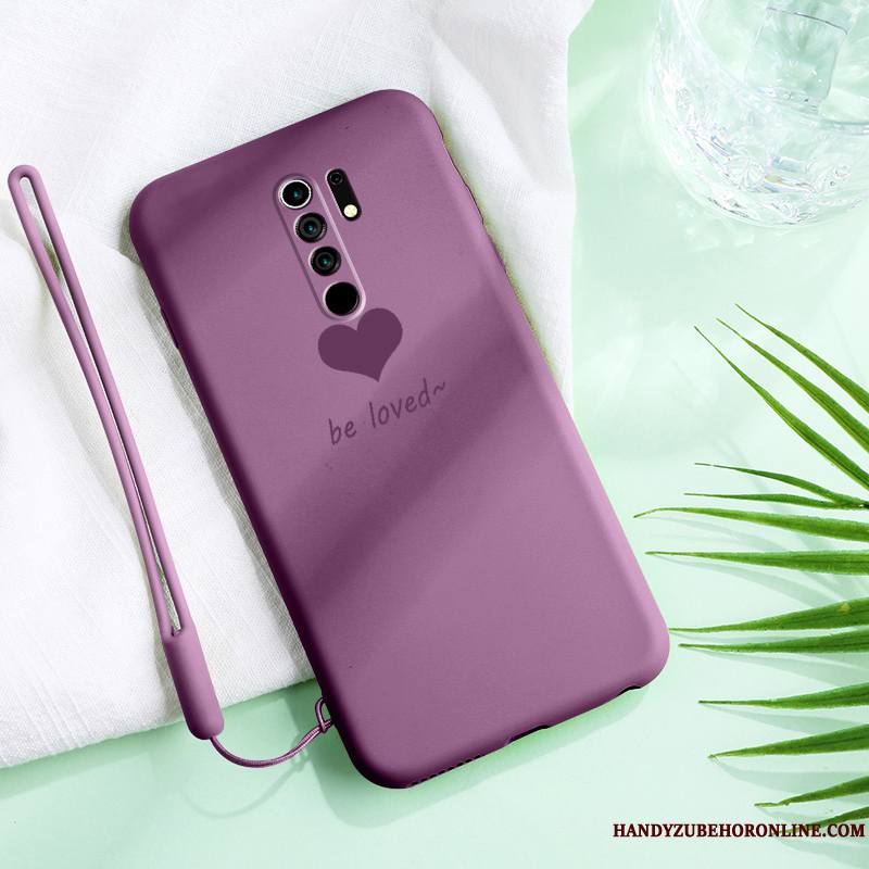 Redmi 9 Coque Incassable Fluide Doux Protection Créatif Ornements Suspendus Tout Compris Silicone