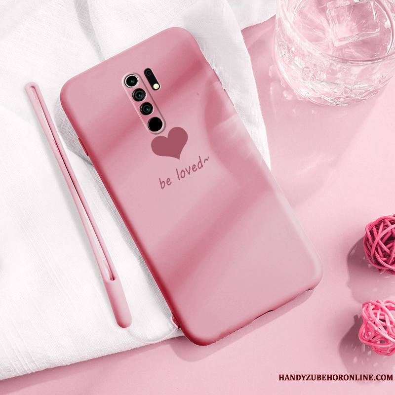 Redmi 9 Coque Incassable Fluide Doux Protection Créatif Ornements Suspendus Tout Compris Silicone