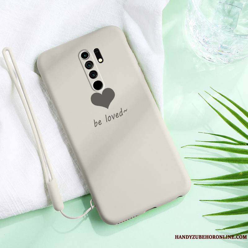 Redmi 9 Coque Incassable Fluide Doux Protection Créatif Ornements Suspendus Tout Compris Silicone