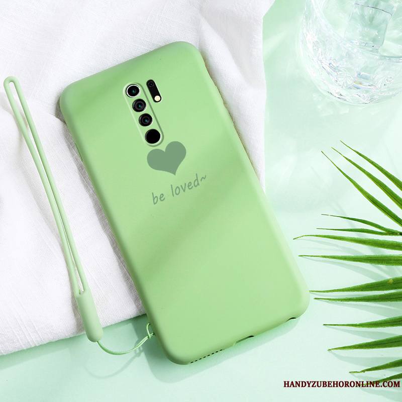 Redmi 9 Coque Incassable Fluide Doux Protection Créatif Ornements Suspendus Tout Compris Silicone