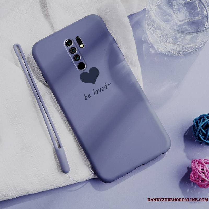 Redmi 9 Coque Incassable Fluide Doux Protection Créatif Ornements Suspendus Tout Compris Silicone