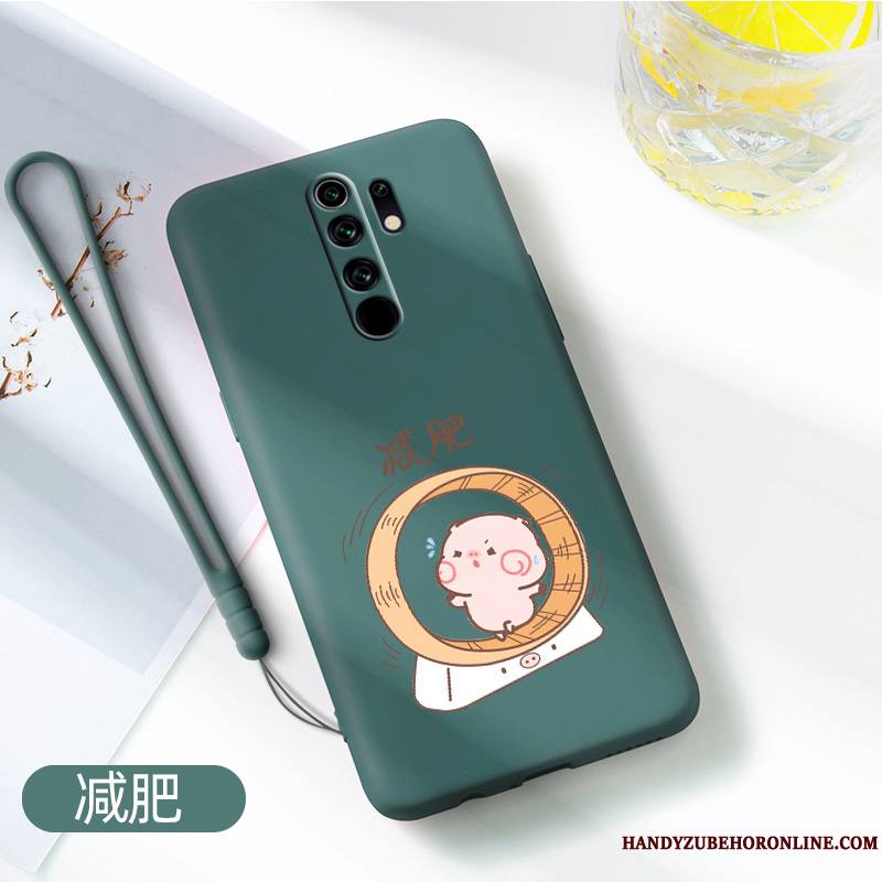 Redmi 9 Créatif Dessin Animé Coque De Téléphone Membrane Très Mince Net Rouge Tempérer