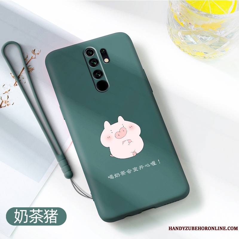 Redmi 9 Créatif Dessin Animé Coque De Téléphone Membrane Très Mince Net Rouge Tempérer