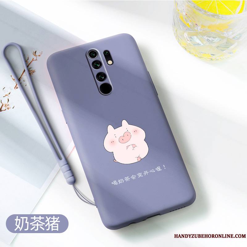 Redmi 9 Créatif Dessin Animé Coque De Téléphone Membrane Très Mince Net Rouge Tempérer